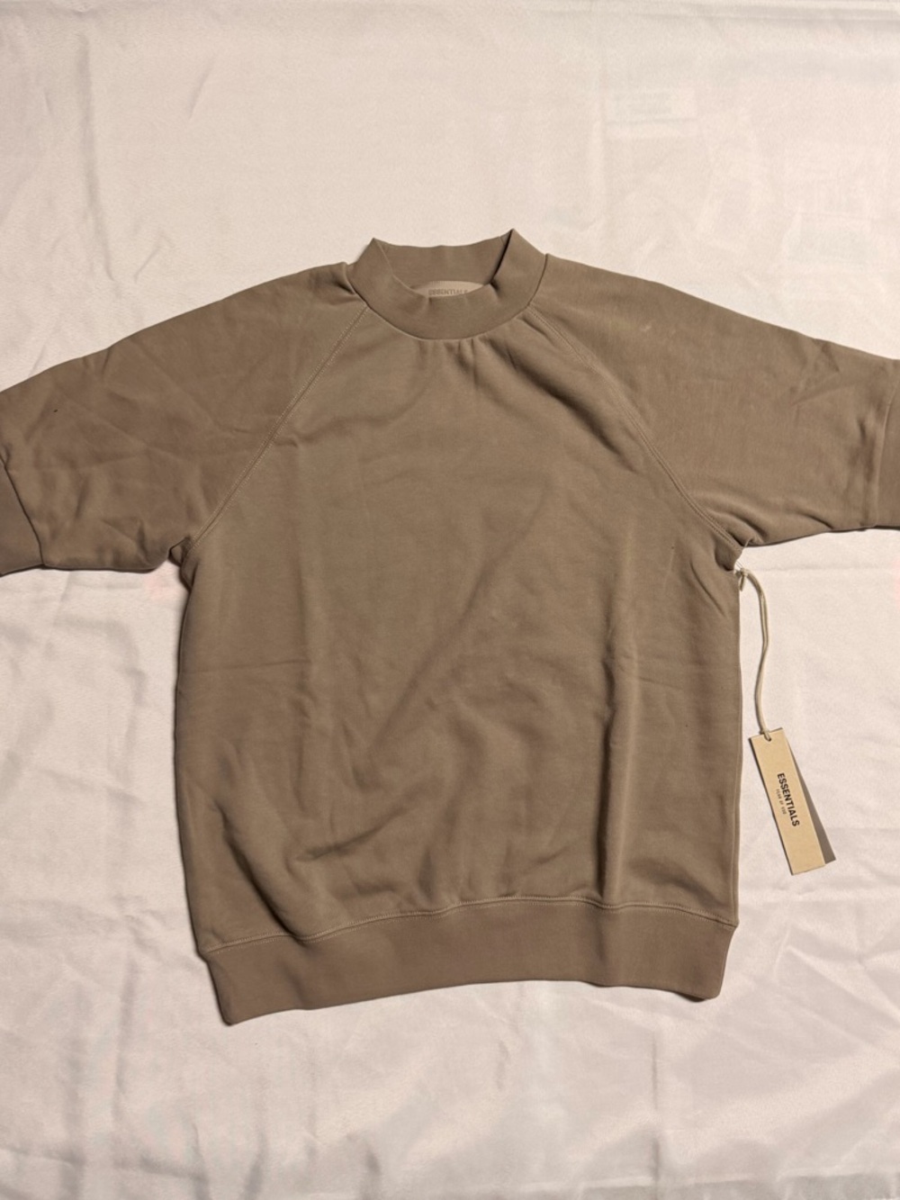 Essentials Men's Crewneck Short-Sleeve Sweater - Taupe
